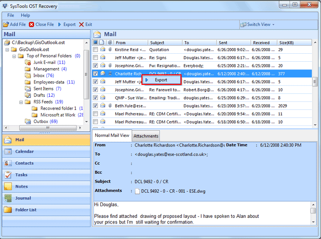 Import OST File into Outlook 6.0